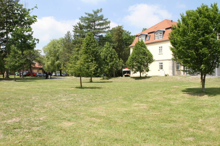 der Park der Seniorenresidenz