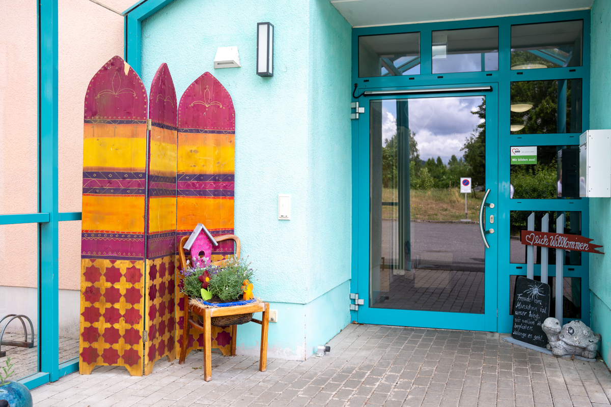 der Eingangsbereich der Einrichtung